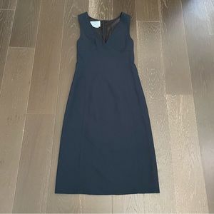 Prada Navy Blue Sleeveless Dress Size 36 NWT